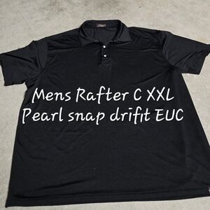Rafter C Men's Black Polo Shirt